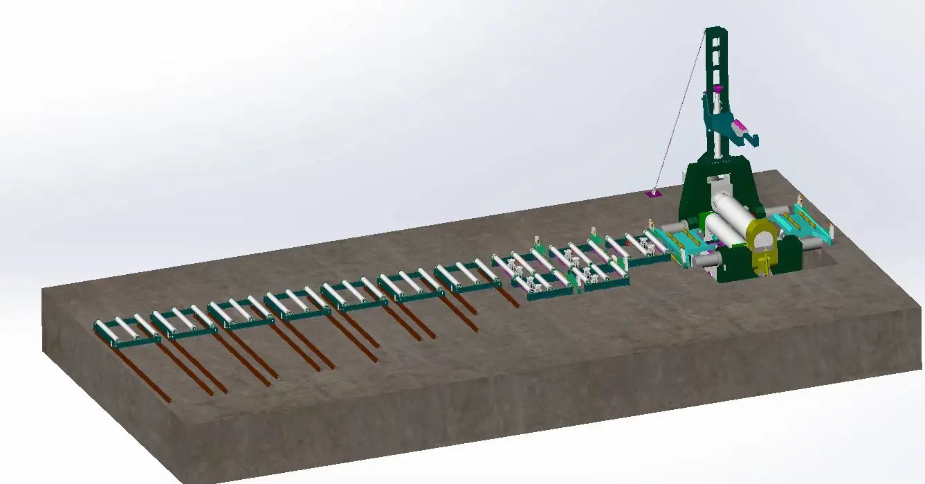EZHONG Specialized Plate Rolling Machine For Wind Power Tower