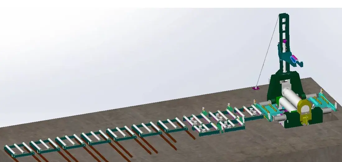 EZHONG Specialized Plate Rolling Machine For Wind Power Tower